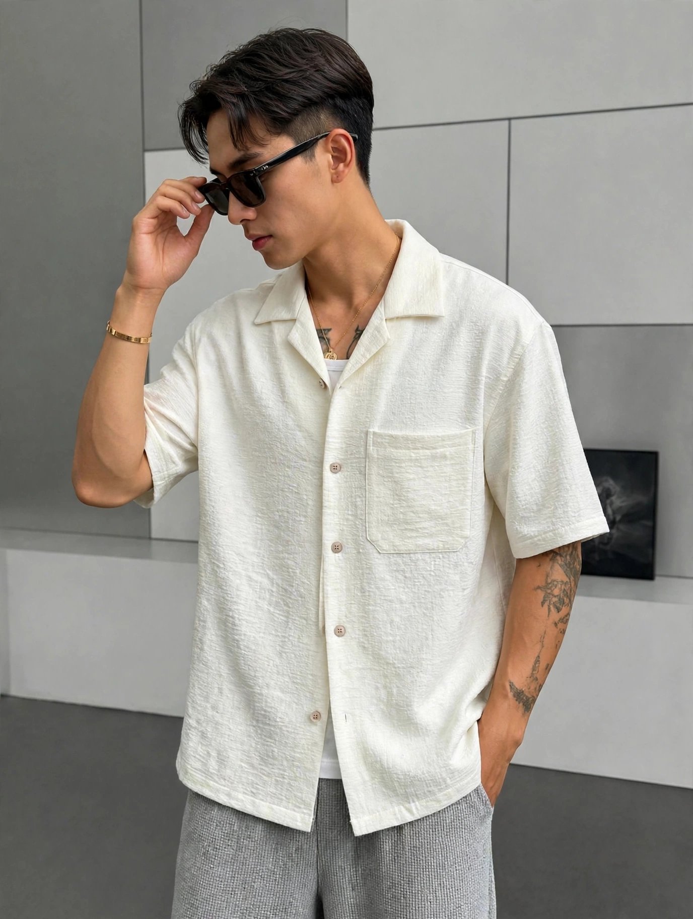 Lvory Breeze Textured ShirtLvory - Image 5