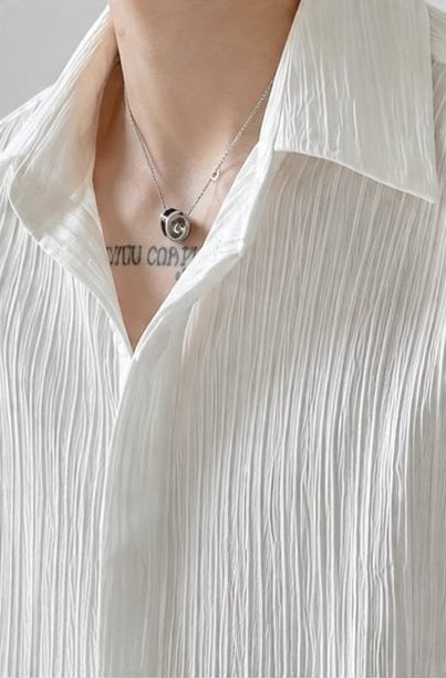 QISSA Pleated Overshirt - Image 2