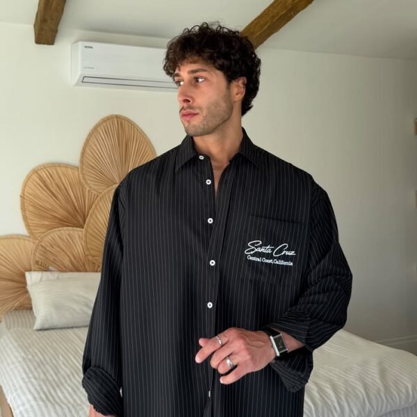 Pinstripe Oversized Shirt