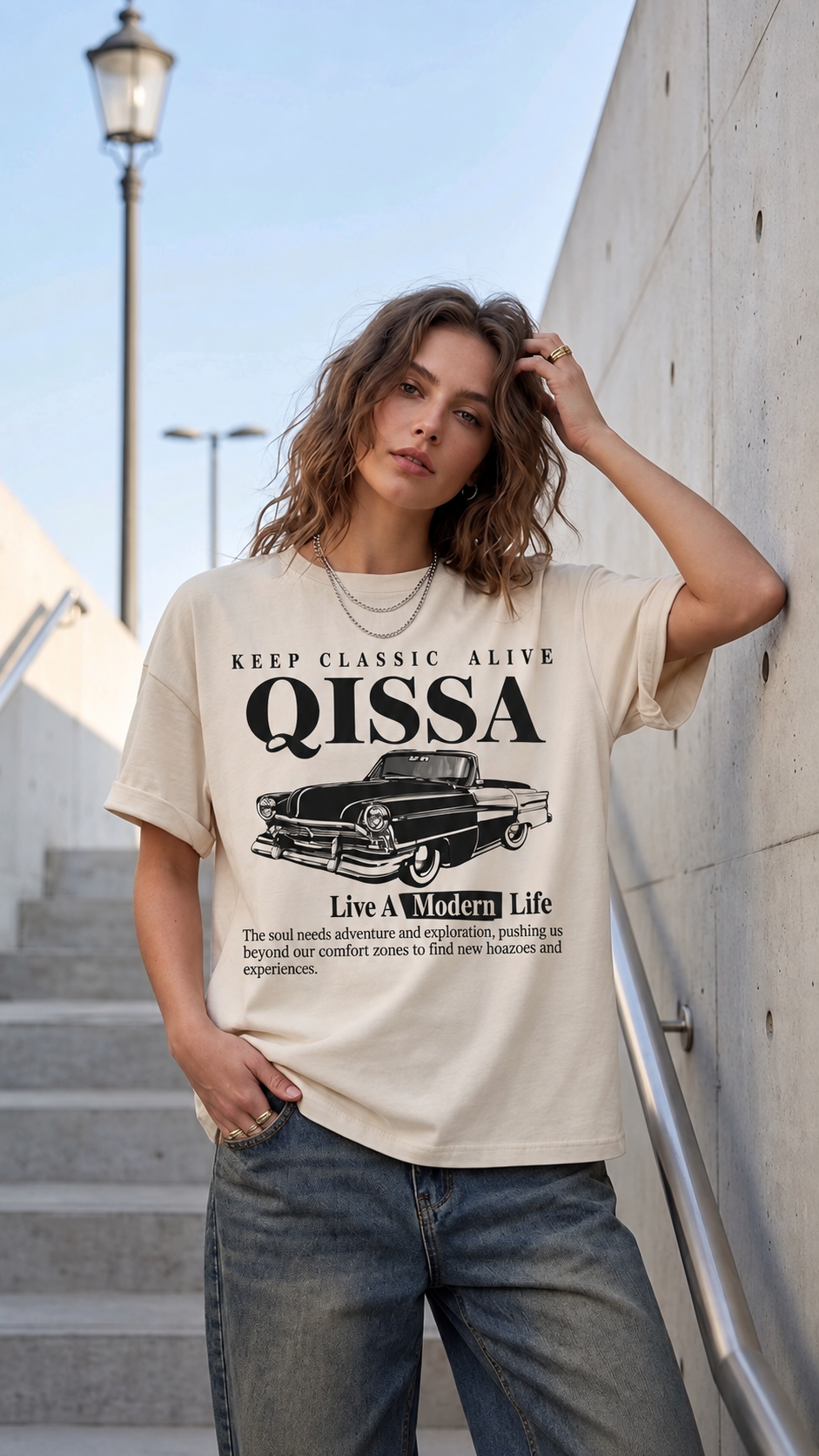 Lights Oversized T-Shirt - Image 5