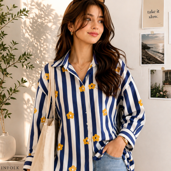 Floral Stripe Shirt