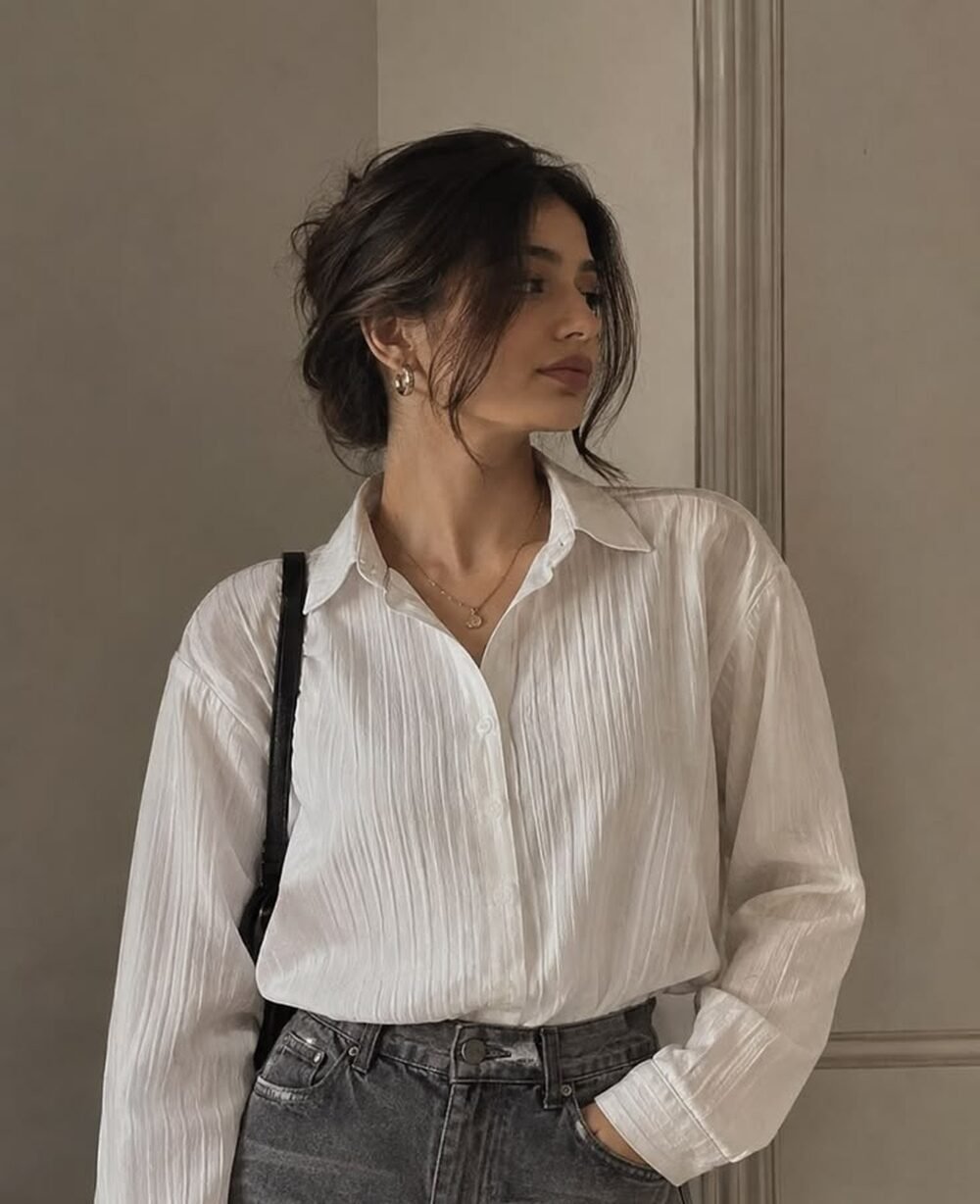 Lvory Pleated Shirt