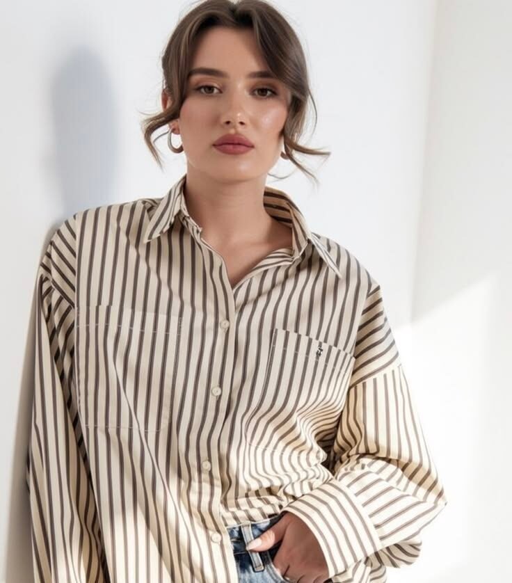 Amara Lining Oversized Shirt