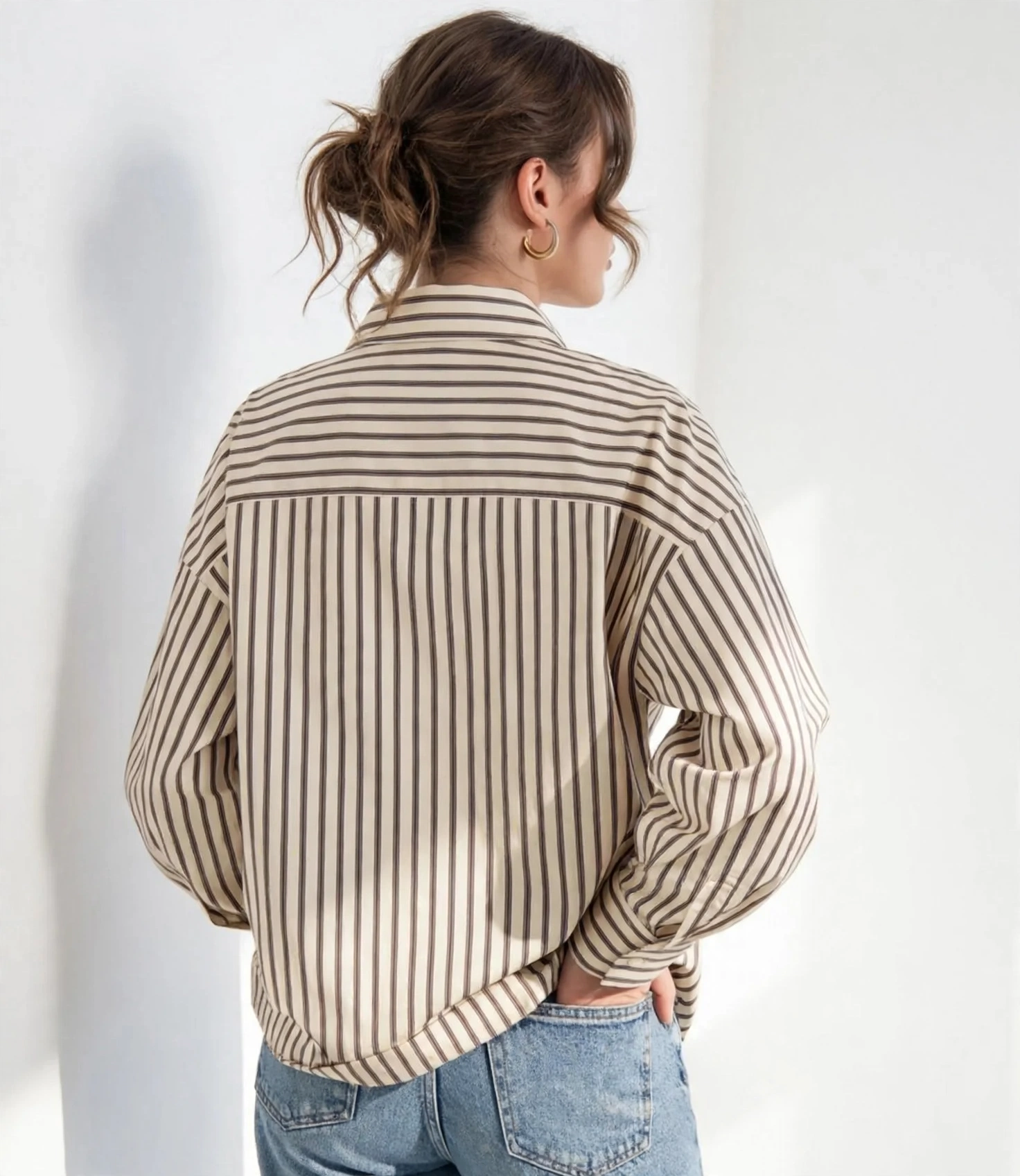 Amara Lining Oversized Shirt - Image 2