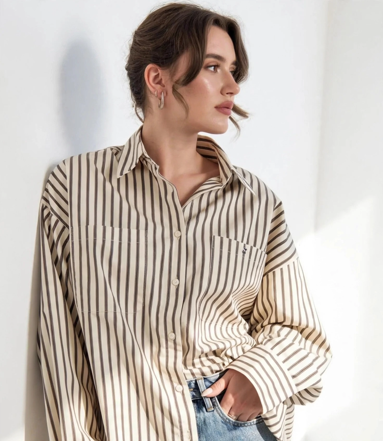 Amara Lining Oversized Shirt - Image 4