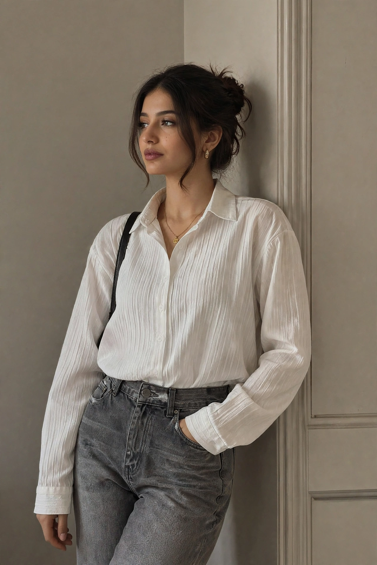 Lvory Pleated Shirt - Image 4