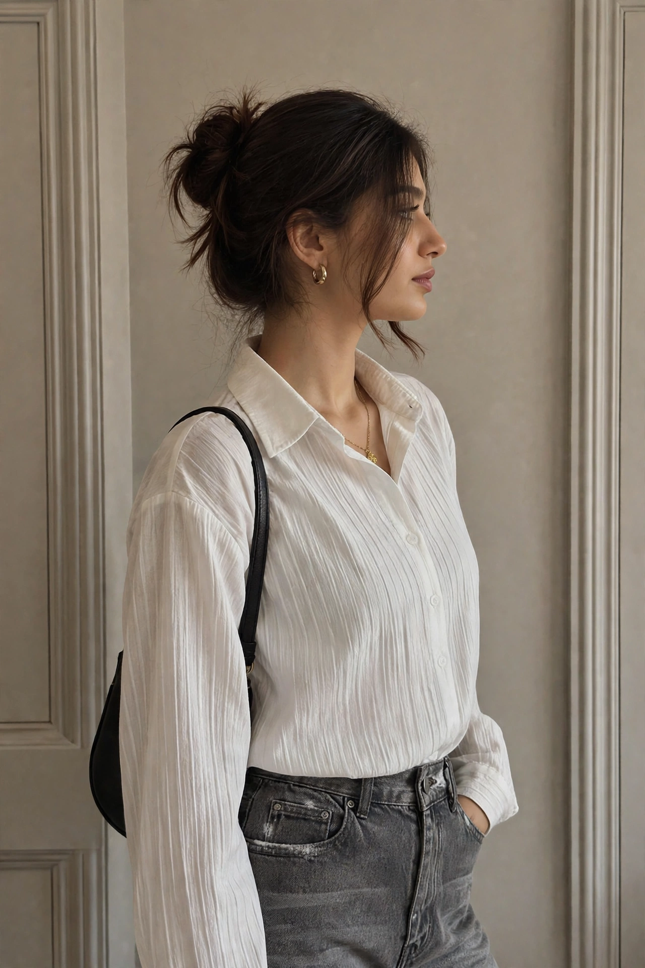 Lvory Pleated Shirt - Image 3