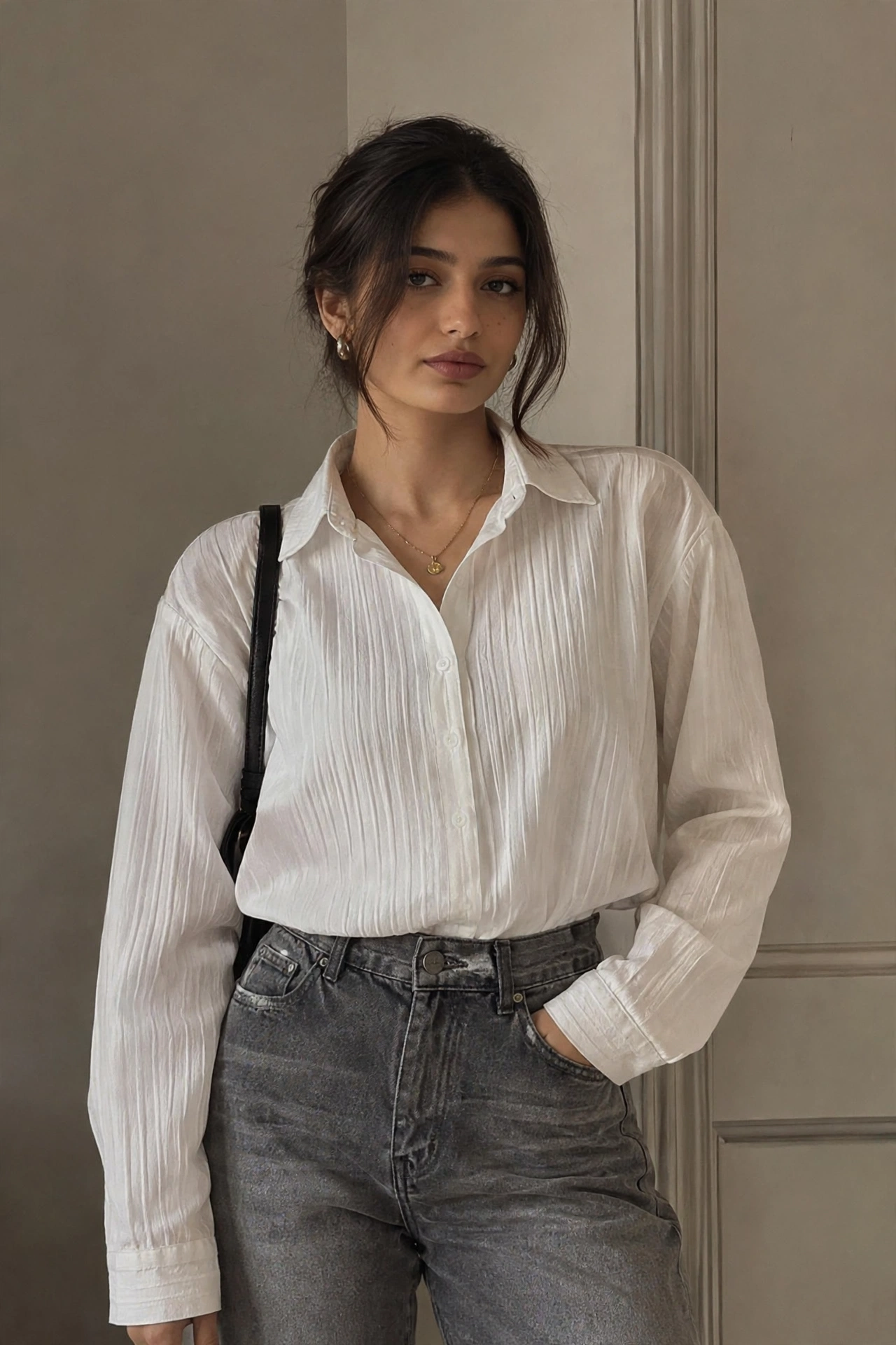 Lvory Pleated Shirt - Image 5