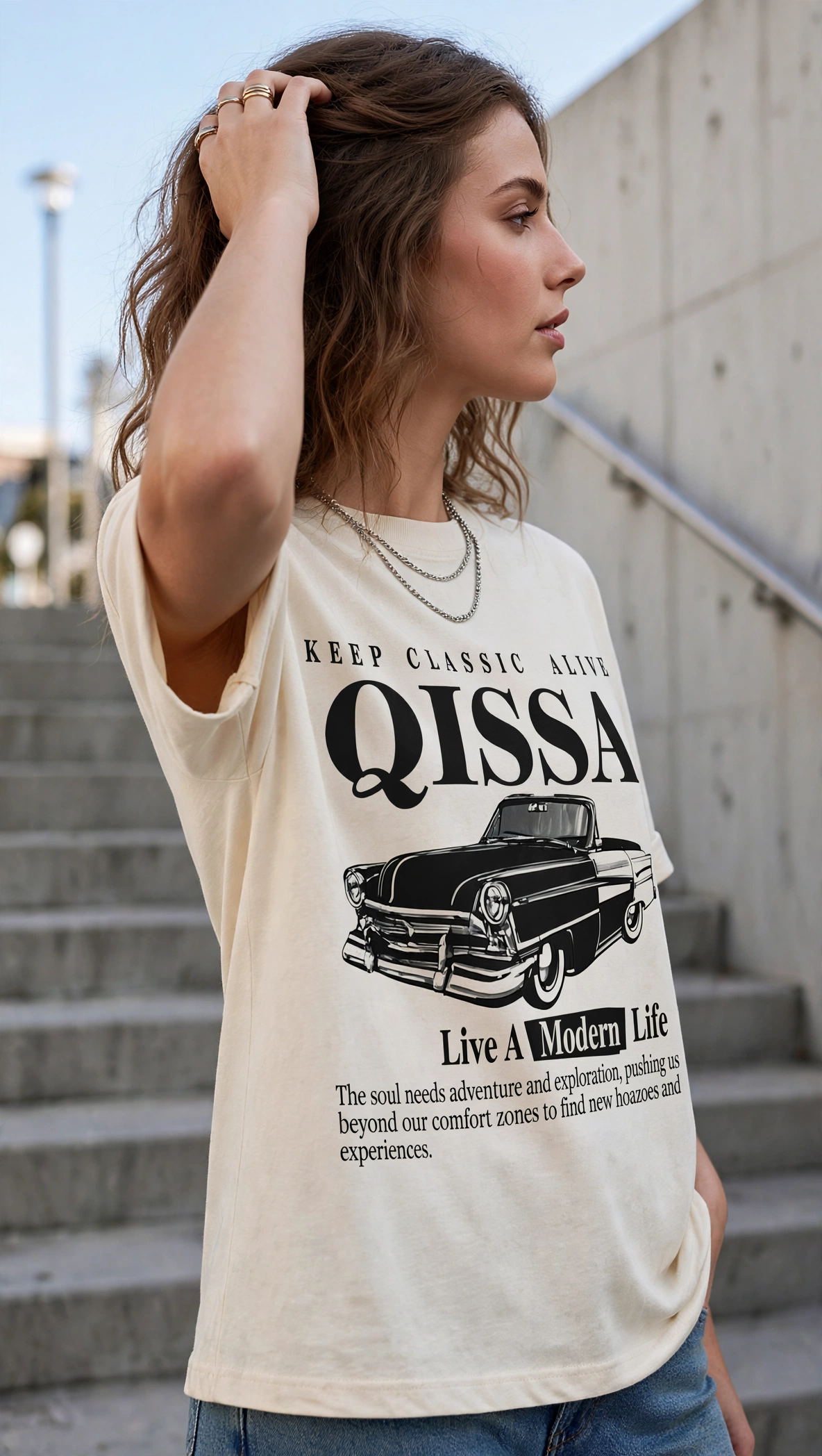 Lights Oversized T-Shirt - Image 2