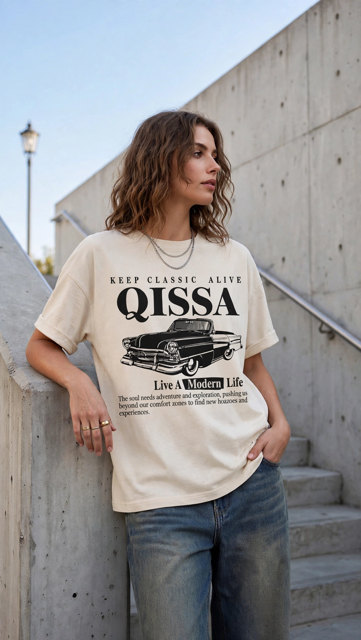 Lights Oversized T-Shirt - Image 3